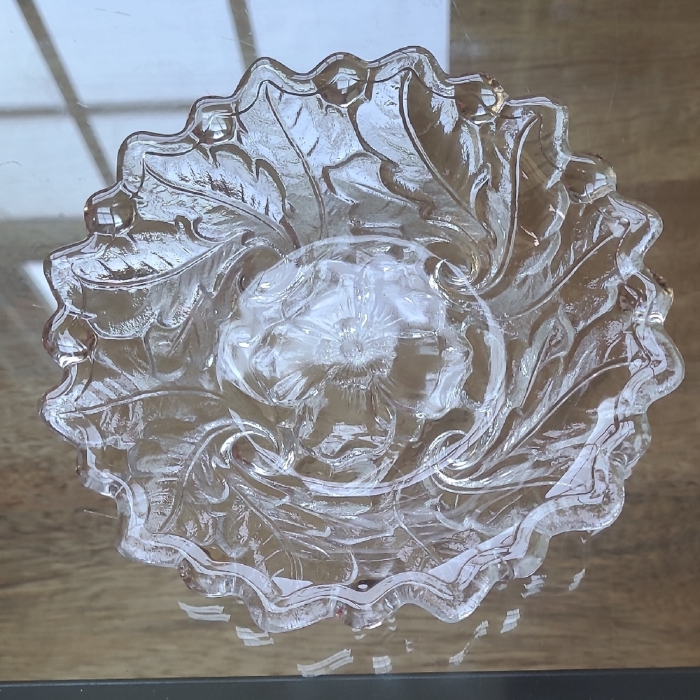 Elegant Clear Glass Bowl